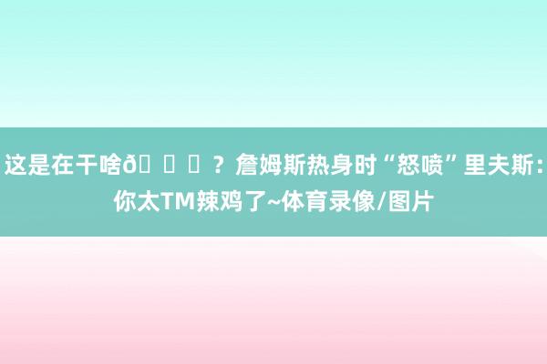 这是在干啥😂？詹姆斯热身时“怒喷”里夫斯：你太TM辣鸡了~体育录像/图片