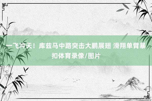 一飞冲天！库兹马中路突击大鹏展翅 滑翔单臂暴扣体育录像/图片