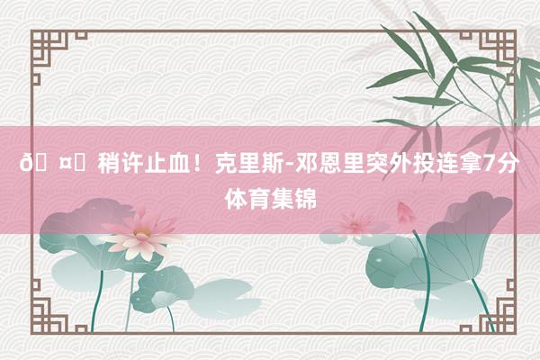 🤔稍许止血！克里斯-邓恩里突外投连拿7分体育集锦