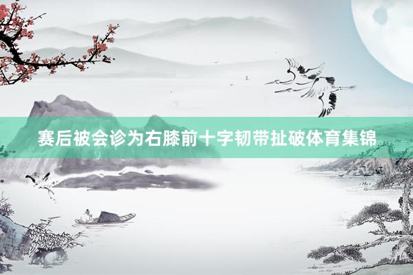 赛后被会诊为右膝前十字韧带扯破体育集锦